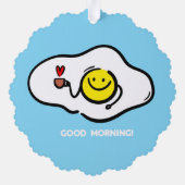 Grappige katten, melk en magie. ornament kaart (Achterkant)