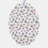 Grappige katten, melk en magie. ornament kaart (Links)