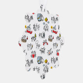 Grappige katten, melk en magie. ornament kaart (Rechts)