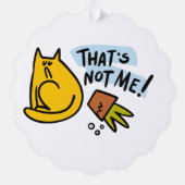 Grappige katten, melk en magie. ornament kaart (Achterkant)