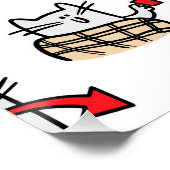 Grappige katten, melk en magie. perfect poster (Hoek)