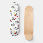 Grappige katten, melk en magie. persoonlijk skateboard (Voorkant)