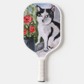 Grappige katten, melk en magie. pickleball paddle (Achterkant)