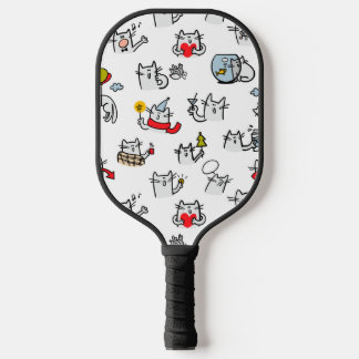 Grappige katten, melk en magie. pickleball paddle