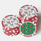 Grappige katten, melk en magie. poker chips (Opstapeling)