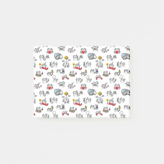 Grappige katten, melk en magie. post-it® notes (Voorkant)