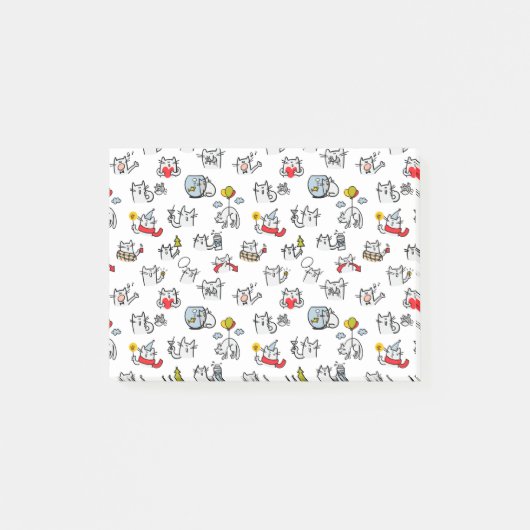 Grappige katten, melk en magie. post-it® notes (Voorkant)