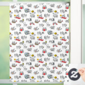 Grappige katten, melk en magie. raamsticker (Huis)