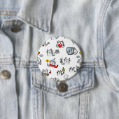 Grappige katten, melk en magie. ronde button 7,6 cm (In situ)