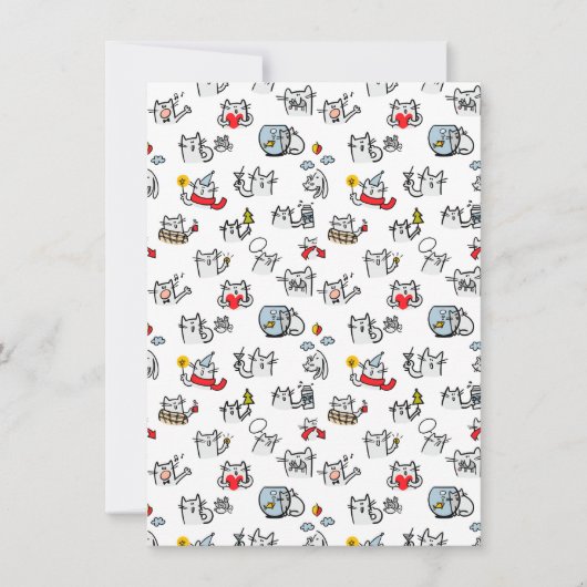 Grappige katten, melk en magie. save the date (Voorkant)