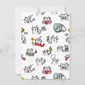 Grappige katten, melk en magie. save the date (Voorkant)