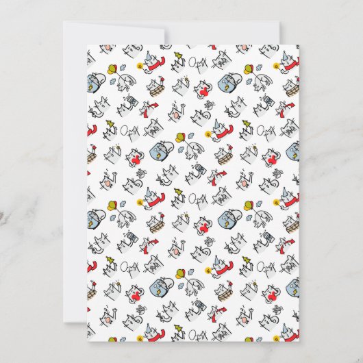 Grappige katten, melk en magie. save the date (Voorkant)