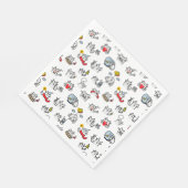 Grappige katten, melk en magie. servet (Hoek)