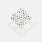 Grappige katten, melk en magie. servet (Hoek)