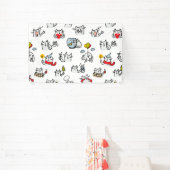 Grappige katten, melk en magie. spandoek (Insitu)