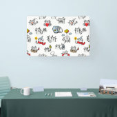 Grappige katten, melk en magie. spandoek (Beurs)