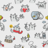 Grappige katten, melk en magie. sticker (Voorkant)