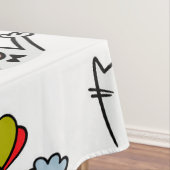 Grappige katten, melk en magie. tafelkleed (Voorbeeld)