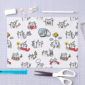 Grappige katten, melk en magie. tissuepapier (Craft)