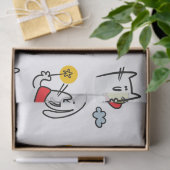 Grappige katten, melk en magie. tissuepapier (Geschenk)