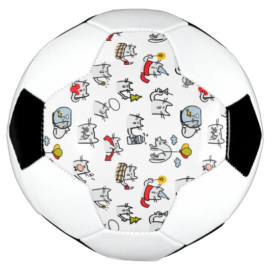 Grappige katten, melk en magie. voetbal (Gedraaid)