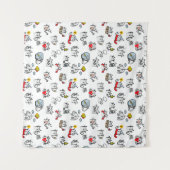 Grappige katten, melk en magie. wandkleed (Voorkant (horizontaal))