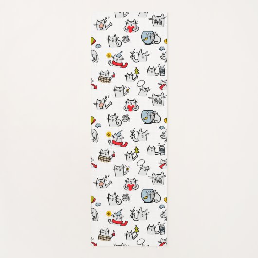 Grappige katten, melk en magie. yogamat (Voorkant)