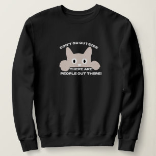 Grappige katten meme trui - mensen katten slogan!