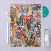Grappige Katten Mixed Media Papier Kunst Keukenhan (Craft)
