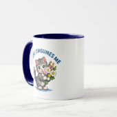 Grappige katten mokken voor huisdieren (Voorkant links)