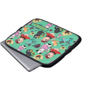 Grappige Katten Monogramed Electronics Bag Laptop Sleeve (Voorkant onderkant)