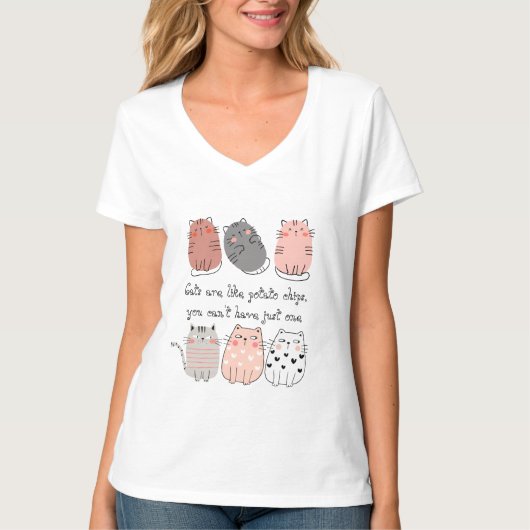 Grappige katten, Mooie katten T-shirt (Voorkant)