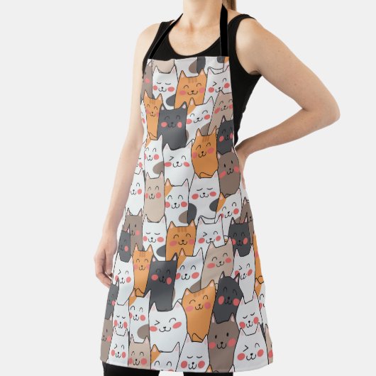 grappige katten naadloos schort (Insitu)