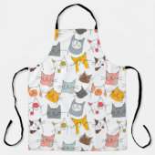 grappige katten naadloos schort (Voorkant)