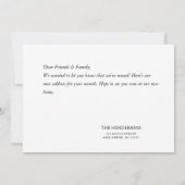 Grappige katten nieuwe huis bewegende aankondiging (Achterkant)