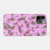 Grappige katten roze patroon Case-Mate iPhone case (Achterkant (horizontaal))