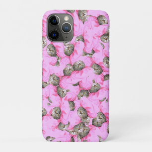 Grappige katten roze patroon Case-Mate iPhone case