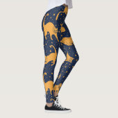 Grappige katten, sterren, ruimte patroon. leggings (Rechts)