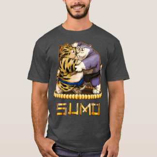 Grappige Katten Sumo Wrestler Japanse Kat Sumo T-shirt