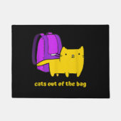 Grappige katten uit de zak deurmat (Voorkant)