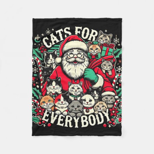 Grappige katten voor iedereen Lelijke Kerst Grappi Fleece Deken (Voorkant)