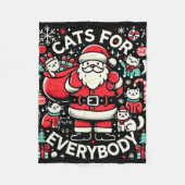 Grappige katten voor iedereen Lelijke Kerst Grappi Fleece Deken (Voorkant)