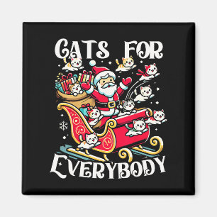 Grappige katten voor iedereen Lelijke Kerst Grappi Magneet
