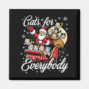 Grappige katten voor iedereen Lelijke Kerst Grappi Magneet