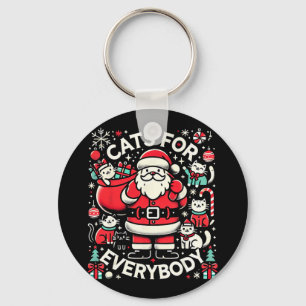 Grappige katten voor iedereen Lelijke Kerst Grappi Sleutelhanger