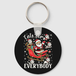 Grappige katten voor iedereen Lelijke Kerst Grappi Sleutelhanger