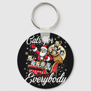 Grappige katten voor iedereen Lelijke Kerst Grappi Sleutelhanger