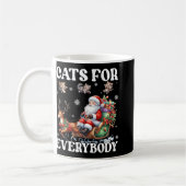 Grappige katten voor iedereen Santa Cat Lover Xmas Koffiemok (Links)