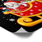 Grappige katten voor iedereen Santa Sleigh Merry C Poster (Hoek)