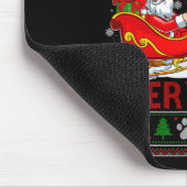 Grappige katten voor iedereen Santa Sleigh Ugly Ch Muismat (Hoek)